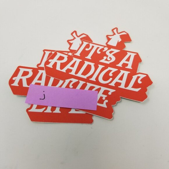Dutch Bros November 2022 It’s A Radical Life Sticker Red Winter Windmill - Picture 6 of 6